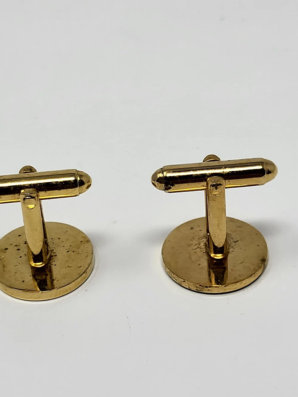 Gold and Navy Cartoon Bird Cuff Links - Men Accessories